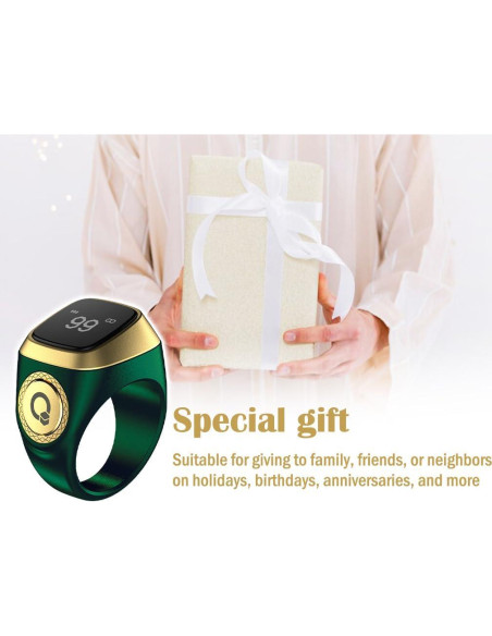 Contador de Anillo Inteligente Kellegour 18mm Verde Tally