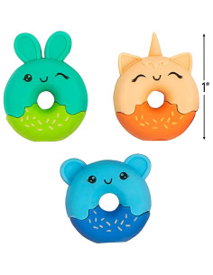 Toppers de Lápiz Borrador Animal Donut - 24 Piezas - Papelería 2