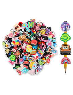 160 Adornos para Punta de Lápiz HIKIMA - Silicona Colorida