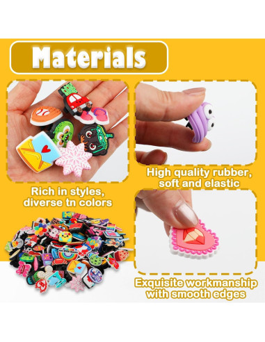 160 Adornos para Punta de Lápiz HIKIMA - Silicona Colorida