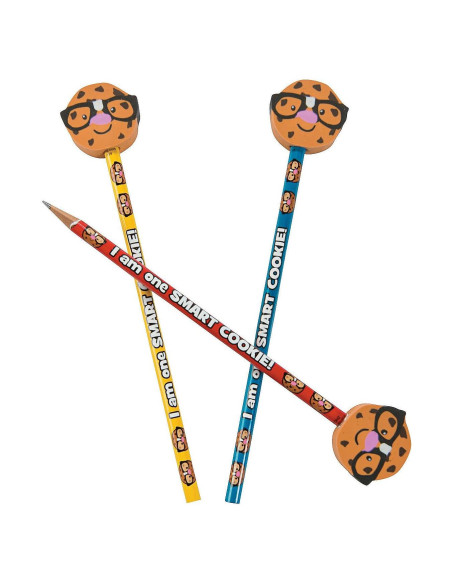 Lápiz Galleta Inteligente Fun Express - 12 Piezas - 18 cm