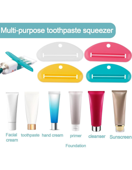 Exprimidor de Pasta de Dientes BOXOB 8 Piezas Plástico Reutilizable