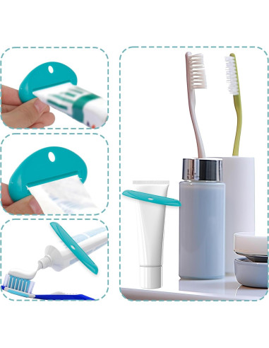 Exprimidor de Pasta de Dientes BOXOB 8 Piezas Plástico Reutilizable