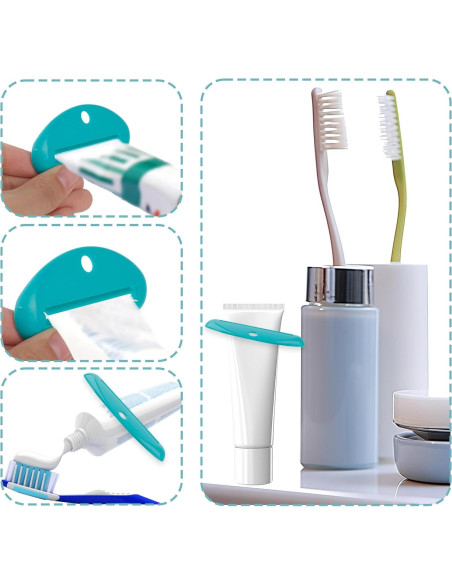 Exprimidor de Pasta de Dientes BOXOB 8 Piezas Plástico Reutilizable