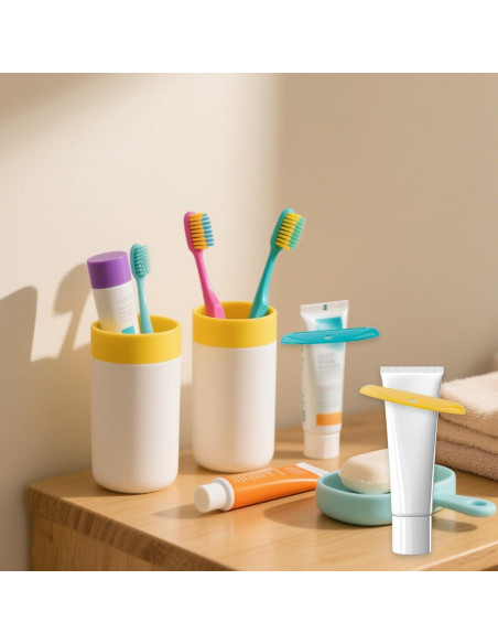 Exprimidor de Pasta de Dientes BOXOB 8 Piezas Plástico Reutilizable