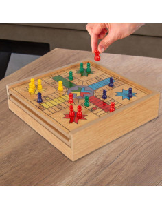 Juego Combo 7-en-1 Hey! Play! para 4 Jugadores - Ajedrez, Ludo y Más 2