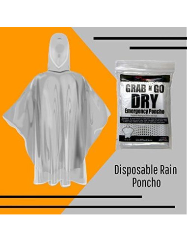 Ponchos Desechables MCR Medical - Paquete de 10 Transparentes