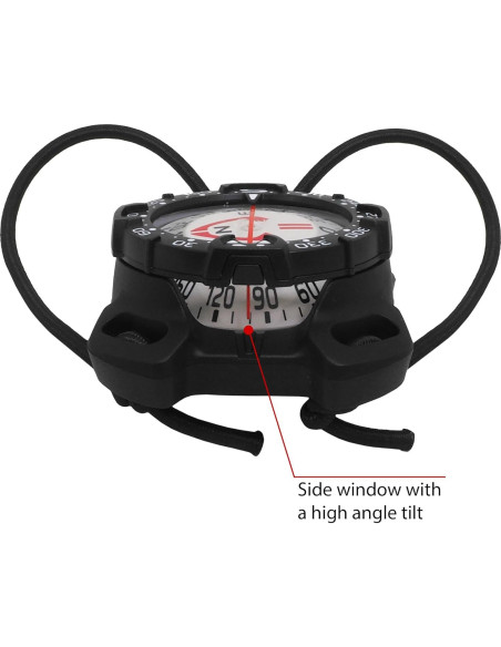 Brújula Submarina Saekodive con Montaje Bungee - Impermeable 70m