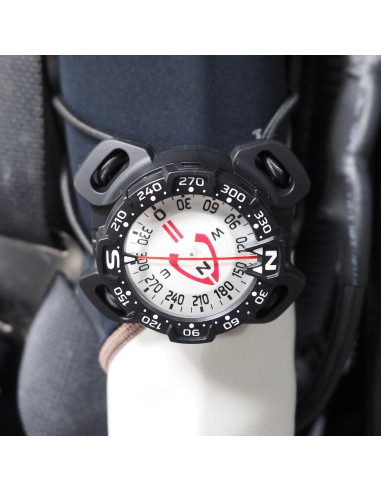 Brújula Submarina Saekodive con Montaje Bungee - Impermeable 70m