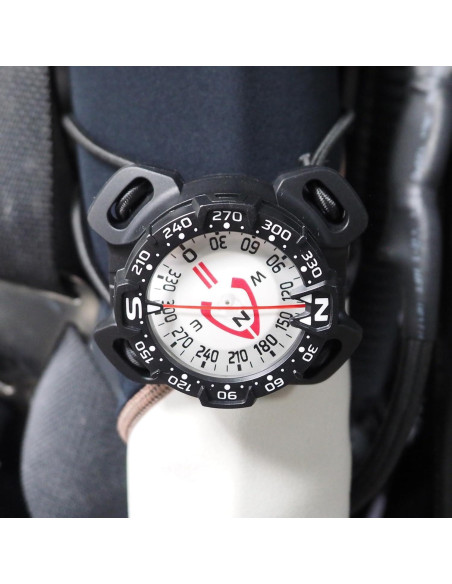 Brújula Submarina Saekodive con Montaje Bungee - Impermeable 70m