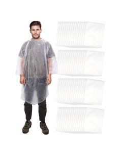 Paquete de 60 Ponchos de Lluvia Desechables Foaincore 1.67kg