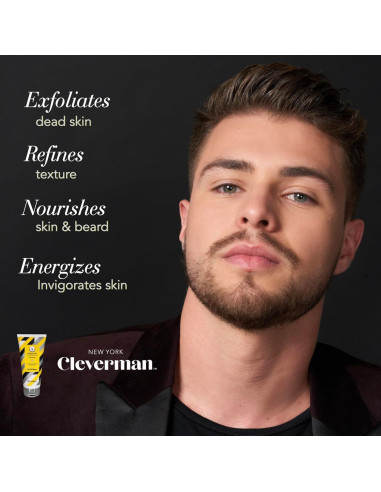 Exfoliante Energizante para Cara y Barba Cleverman 100ml