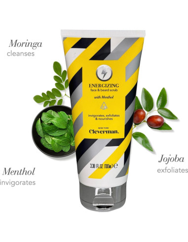 Exfoliante Energizante para Cara y Barba Cleverman 100ml