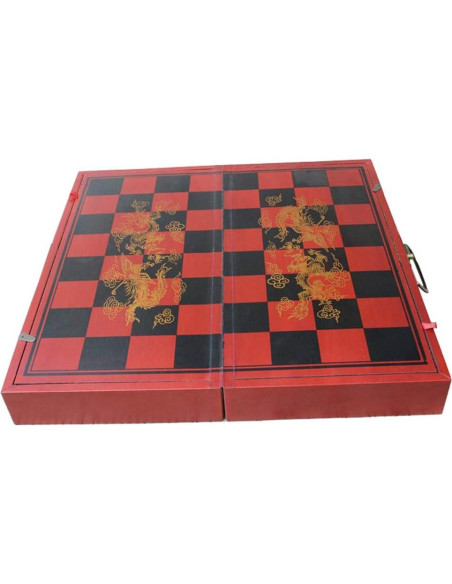 Juego de Ajedrez Plegable IADUMO 40x40 cm con Piezas de Terracota Juego de Ajedrez Plegable IADUMO 40x40 cm con Piezas de Terracota