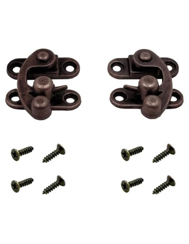 Pestillo de Brazo Oscilante Vintage URIMPAVIDO 33x28mm Bronce Rojo