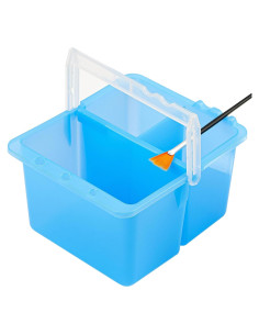 Cubeta de Lavado de Pinceles JANKOW Doble Desmontable Azul