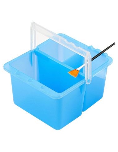 Cubeta de Lavado de Pinceles JANKOW Doble Desmontable Azul