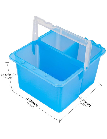 Cubeta de Lavado de Pinceles JANKOW Doble Desmontable Azul