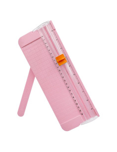 Cortadora de Papel A4 QYQRQF Rosa con Protección de Seguridad