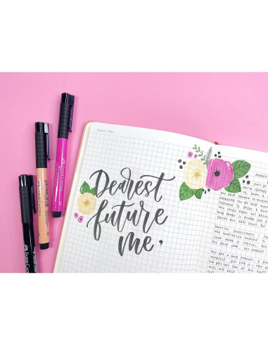 Set de Marcadores Faber-Castell Pitt Artist - 4 Puntas Negras