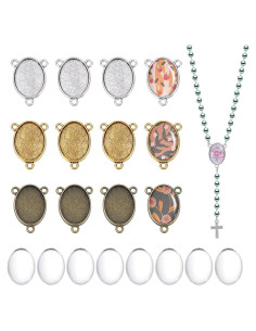 12 Juegos de Bandejas de Centro PH PandaHall 18x25mm DIY Joyería