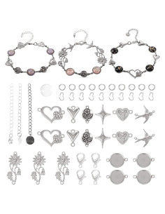 Kit de Joyería DIY Spritewelry 167 Pcs Pulseras Ajustables