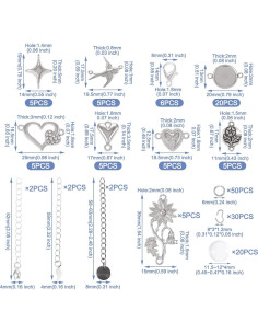 Kit de Joyería DIY Spritewelry 167 Pcs Pulseras Ajustables 2