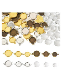 Set de Bandejas de Colgante Metal Vintage Bestewelry 36 Piezas