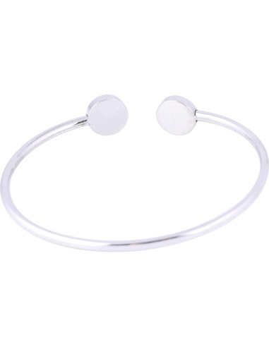 5 Piezas Base de Pulsera Cuff Acero Inoxidable 8mm DIY Joyería