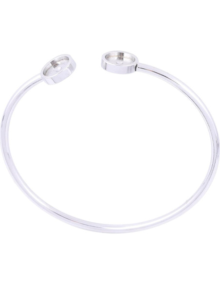 5 Piezas Base de Pulsera Cuff Acero Inoxidable 8mm DIY Joyería