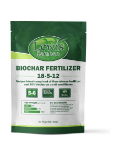 Fertilizante de Biochar Lewis Bamboo 18-5-12 4.54 kg