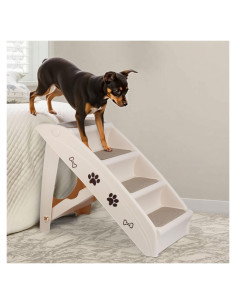 Escalones Plegables Antideslizantes LEMY para Mascotas Beige