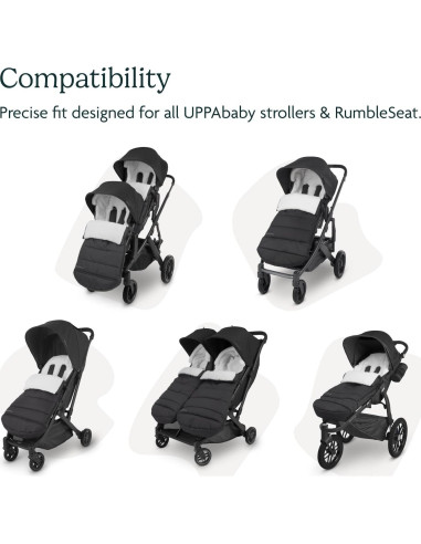 Saco de Pies UPPAbaby CozyGanoosh Azul Piedra - Invierno