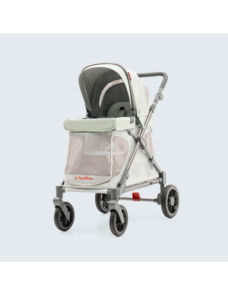 Carro Multifuncional Familidoo Q1 Plegable 10 kg Verde Salvia