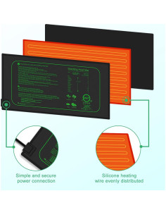 Almohadilla Térmica GYTF 10" x 20.75" para Germinación de Semillas 2