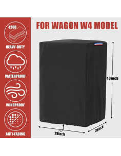Cubierta Impermeable Rilime para Carro Wonderfold W4 73.66x48.26x109.22 cm 2