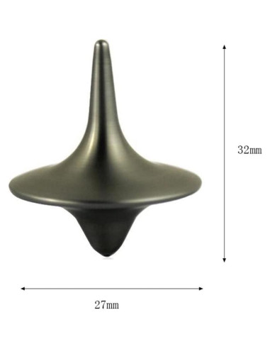 Peonza de Metal Cauaoa Vintage, 2.54 cm, Equilibrio Perfecto