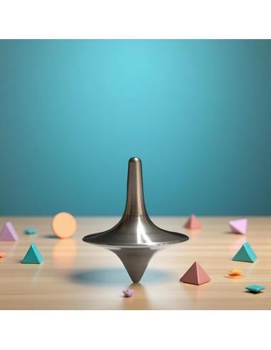 Peonza de Metal Cauaoa Vintage, 2.54 cm, Equilibrio Perfecto