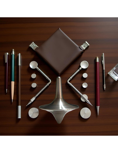 Peonza de Metal Cauaoa Vintage, 2.54 cm, Equilibrio Perfecto