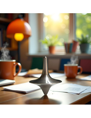 Peonza de Metal Cauaoa Vintage, 2.54 cm, Equilibrio Perfecto