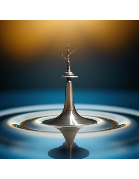 Peonza de Metal Cauaoa Vintage, 2.54 cm, Equilibrio Perfecto