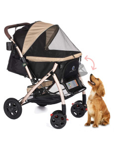 Carro de Viaje para Mascotas HPZ Pet Rover XL Taupe 2da-Gen