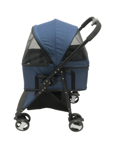 Carrito para Mascotas Critter Sitters Azul 15 kg 4 Ruedas Plegable