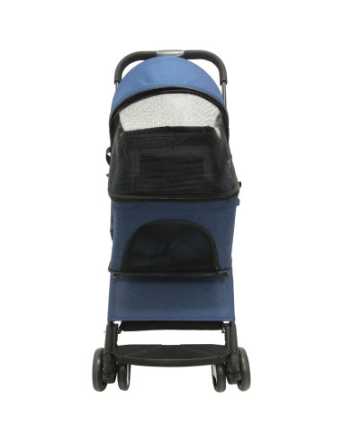 Carrito para Mascotas Critter Sitters Azul 15 kg 4 Ruedas Plegable