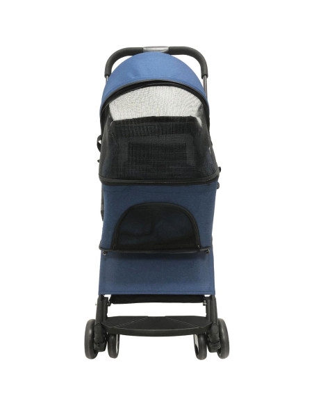 Carrito para Mascotas Critter Sitters Azul 15 kg 4 Ruedas Plegable