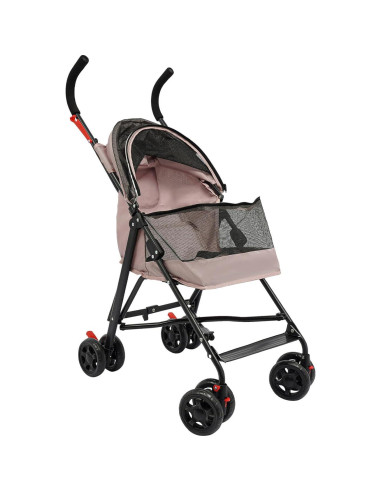 Carrito para Mascotas GUDBYWXB Rosa Plegable 10 kg