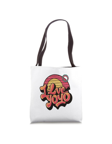 Bolsa Tote Vintage I Love Yoyo 40.64x40.64cm Algodón