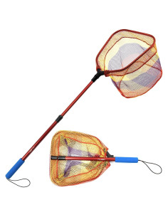 Red de Pesca para Niños YVLEEN - Mango Telescópico 108.9 cm