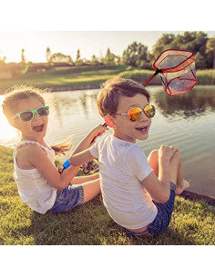 Red de Pesca para Niños YVLEEN - Mango Telescópico 108.9 cm 2