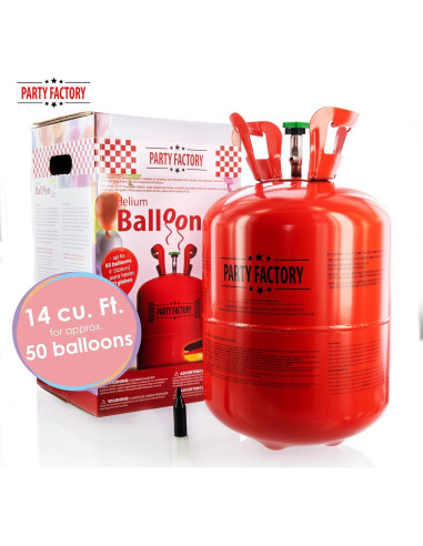 Tanque de Helio Party Factory 14.1 pies para 50 Globos
